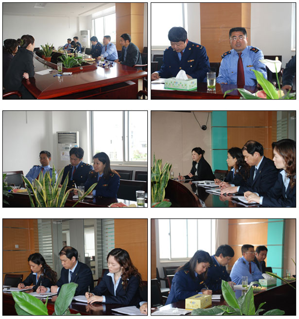 浏阳市工商行政管理局、公平交易局、浏阳生物医药园区工商分局等工作小组成员一行来安博官网作行政指导工作