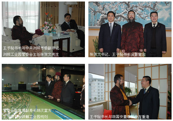 世界华商联合总会秘书长王予先生莅临安博官网考察
