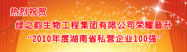 安博官网荣耀晋升“2010湖南省私营企业100强”