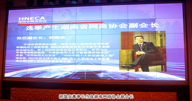 湖南省网商协会成立，安博官网胡国安董事长当选副会长