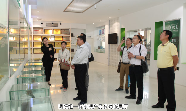 湖北蕲春县委常委、统战部长蔡绪银一行莅临绿之韵考察调研