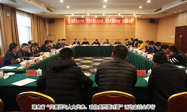 省政协委员胡国安受邀出席湖南省2017年“共青团与人大代表、政协委员面对面”活动座谈会