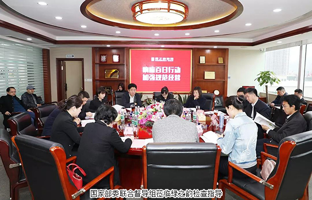国家部委联合督导组莅临安博官网检查指导