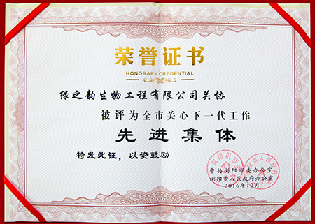 全市关心下一代工作先进集体