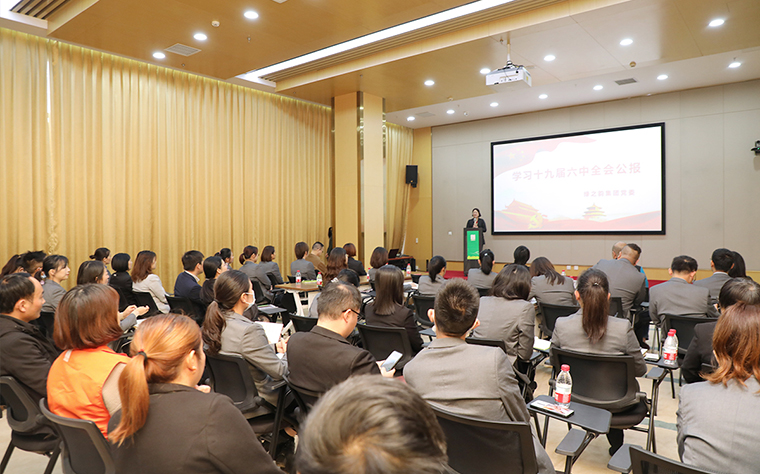 安博官网党委开展主题活动学习贯彻党的十九届六中全会精神