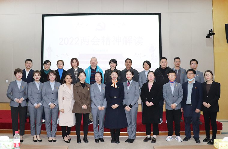 安博官网党委组织召开学习“两会”精神专题会议